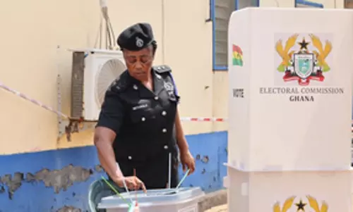 Ghana में आम चुनावों से पहले विशेष मतदान Ghana में आम चुनावों से पहले विशेष मतदान