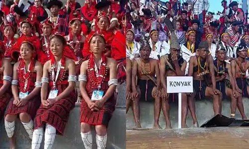 Nagaland : 25वें हॉर्नबिल महोत्सव के दूसरे दिन सांस्कृतिक आदान-प्रदान और जीवंत परंपराएं मुख्य आकर्षण रहीं Nagaland : 25वें हॉर्नबिल महोत्सव के दूसरे दिन सांस्कृतिक आदान-प्रदान और जीवंत परंपराएं मुख्य आकर्षण रहीं