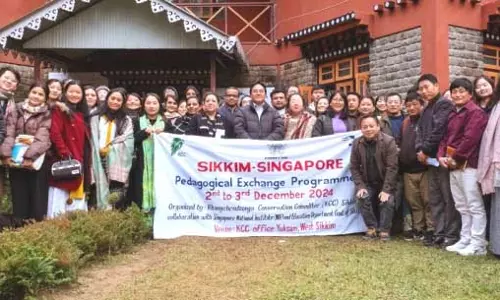 Sikkim-Singapore शिक्षक विनिमय कार्यक्रम युक्सम में शुरू हुआ