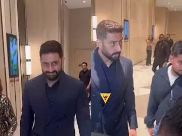 Abhishek Bachchan ने बॉलीवुड सितारों का अभिवादन किया