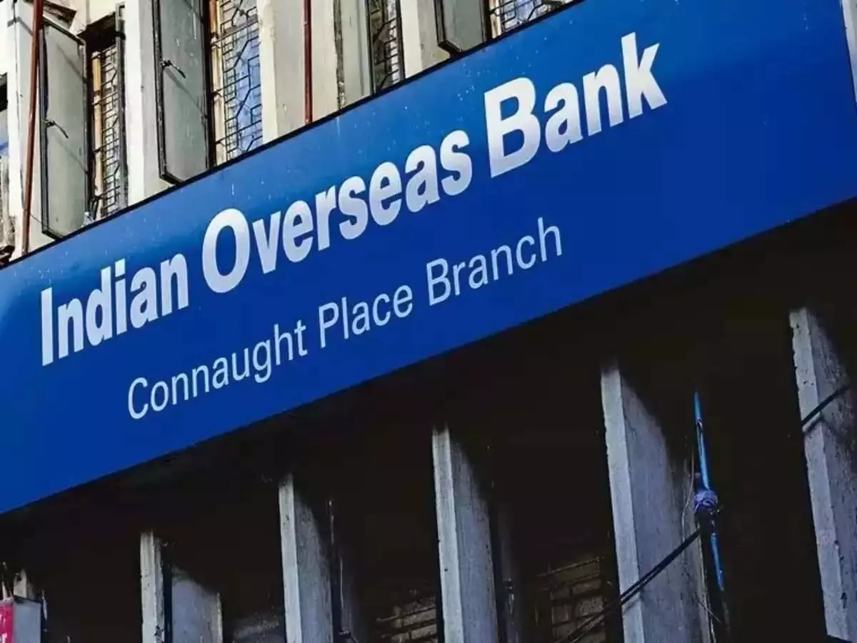 Indian Overseas Bank शेयर की कीमत में 7.37% ऊपर