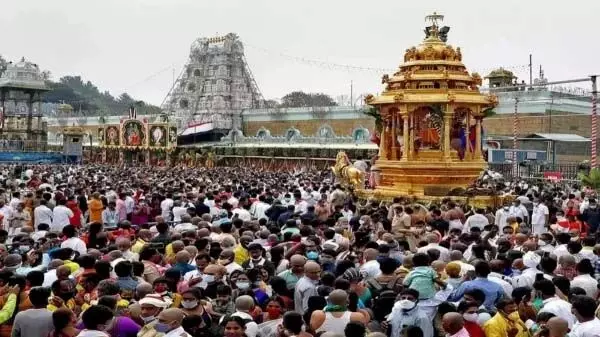 Tirupati में बारिश-ठंड: इतने सारे लोगों ने किया सात पर्वतीय हाथी का दौरा