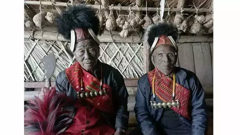 Nagaland :  कोन्याक मोरंग के दो शिकारी हॉर्नबिल फेस्टिवल में अतीत को याद करते