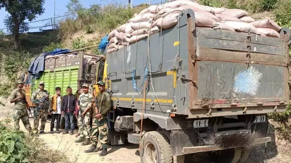 Meghalaya : बीएसएफ ने तस्करी की कोशिश नाकाम की