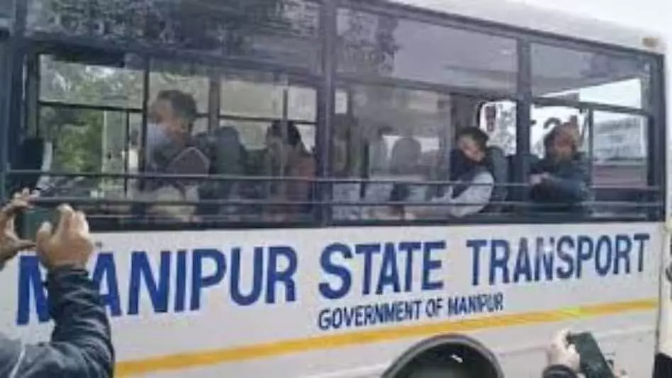 Manipur : अंतर-जिला सार्वजनिक परिवहन सेवाएं फिर से शुरू