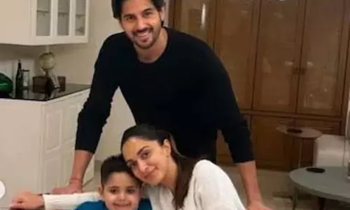 Sidharth Malhotra और कियारा आडवाणी की बच्चे के साथ अनदेखी तस्वीर