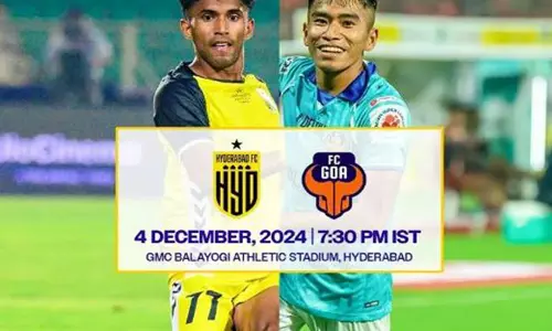 Indian Super League: हैदराबाद की नजरें हार के सिलसिले को खत्म करने पर, एफसी गोवा से घरेलू मैदान पर भिड़ेगी Indian Super League: हैदराबाद की नजरें हार के सिलसिले को खत्म करने पर, एफसी गोवा से घरेलू मैदान पर भिड़ेगी