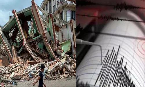Telangana के मुलुगु में 5.3 तीव्रता का भूकंप, हैदराबाद में भी महसूस किए गए झटके Telangana के मुलुगु में 5.3 तीव्रता का भूकंप, हैदराबाद में भी महसूस किए गए झटके