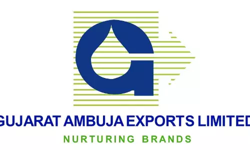 Gujarat Ambuja Exports शेयर की कीमत में 3.43% ऊपर Gujarat Ambuja Exports शेयर की कीमत में 3.43% ऊपर