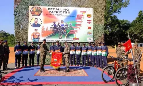 Nagaland : जीओसी स्पीयर कोर ने दीमापुर में साइकिल अभियान को हरी झंडी दिखाई Nagaland : जीओसी स्पीयर कोर ने दीमापुर में साइकिल अभियान को हरी झंडी दिखाई