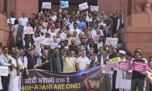 Nagaland :  अडानी मुद्दे पर भारत के सांसदों का विरोध प्रदर्शन