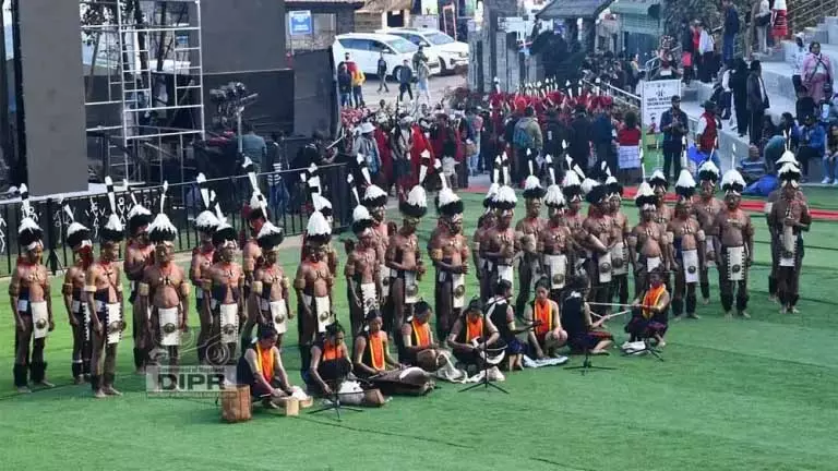 Nagaland : हॉर्नबिल महोत्सव के चौथे दिन रंगारंग प्रस्तुतियां देखने को मिलीं Nagaland : हॉर्नबिल महोत्सव के चौथे दिन रंगारंग प्रस्तुतियां देखने को मिलीं