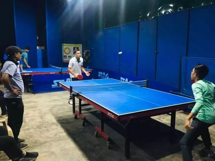 राज्य स्तरीय Table tennis टूर्नामेंट के लिए जिला टीम को गर्मजोशी से विदाई दी गई