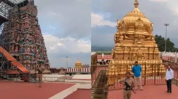 Palani मुरुगन मंदिर में गए श्रद्धालु हैरान.. बंदूकों से लैस पुलिस जुटी