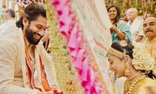 नागा चैतन्य- शोभिता: तलीकट्टे शुभवेला.. शादी का वीडियो वायरल नागा चैतन्य- शोभिता: तलीकट्टे शुभवेला.. शादी का वीडियो वायरल