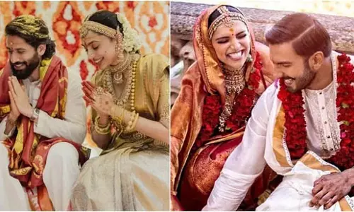 Sobhita Dhulipala ने लहंगा छोड़ कांजीवरम साड़ी पहनी Sobhita Dhulipala ने लहंगा छोड़ कांजीवरम साड़ी पहनी
