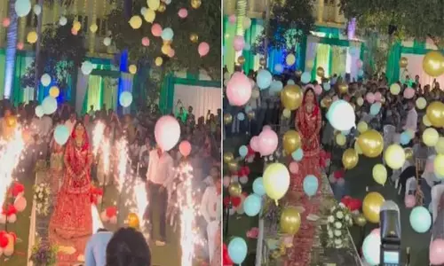 VIDEO: दुल्हन ने ली जोरदार एंट्री, डेकोरेशन देख लोगों के उड़े होश