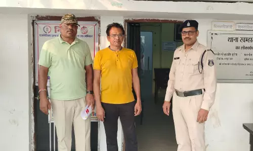बयाना का 9 लाख किया गबन, खम्हारडीह पुलिस ने आरोपी को दबोचा