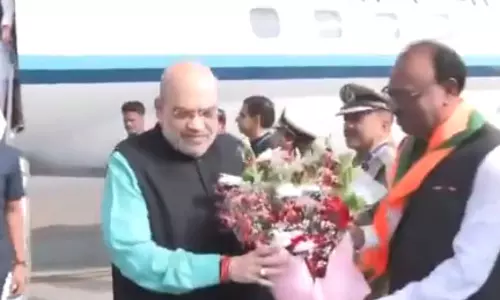 शाह, नड्डा और योगी पहुंचे मुंबई