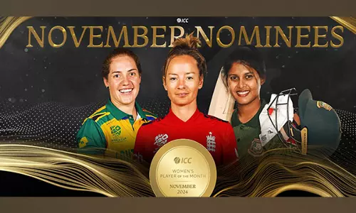ICC ने नवंबर के महीने की महिला खिलाड़ी के लिए वायट-हॉज, शर्मिन, नादिन को नामित किया