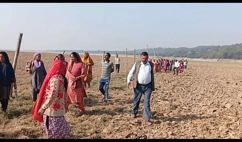 Pong Lake वन्यजीव अभयारण्य में भूमि पर खेती को लेकर विरोध प्रदर्शन