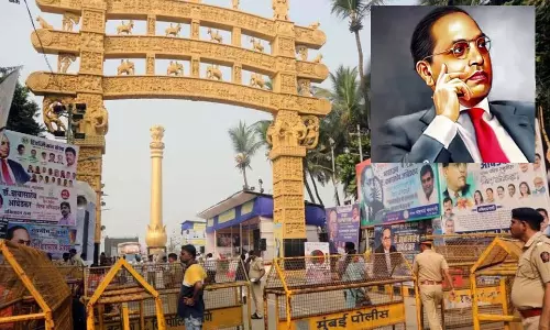 महापुरुष को नमस्कार, दादर की चैत्यभूमि पर भीमसागर का प्रवाह हो गया