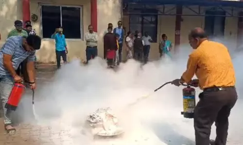 आपातकालीन आगजनी हो जाने पर बचाव के तरीके सुझाव बताए गए निगम भिलाई में