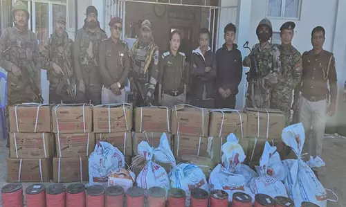 Mizoram पुलिस ने हनाहथियाल में 775 किलोग्राम विस्फोटक, 4700 डेटोनेटर जब्त
