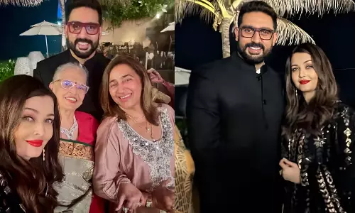 तलाक की अफवाहों के बीच Aishwarya-Abhishek मैचिंग ब्लैक आउटफिट में दिखे