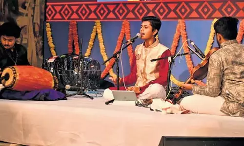 Vijayawada में धूमधाम और भव्यता के साथ तीन दिवसीय संगीत नीरजनम का उद्घाटन