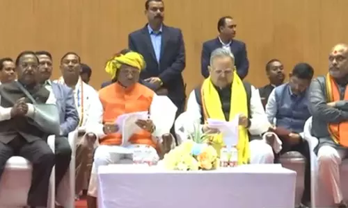 सीएम साय सर्व आदिवासी समाज के शपथ ग्रहण समारोह में हुए शामिल