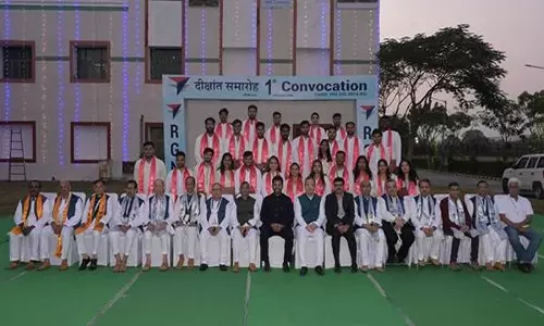 Ram Mohan Naidu  राजीव गांधी राष्ट्रीय विमानन विश्वविद्यालय के प्रथम दीक्षांत समारोह में हुए शामिल