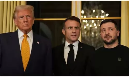 Donald ट्रंप ने पेरिस में राष्ट्रपति मैक्रों और राष्ट्रपति ज़ेलेंस्की से मुलाकात की