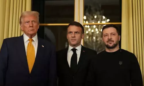 Russia-Ukraine युद्ध के बीच फ्रांस के राष्ट्रपति ने ट्रंप और ज़ेलेंस्की के साथ वार्ता की मेजबानी की