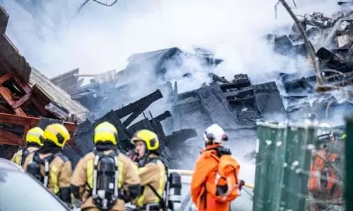 Netherlands : हेग में विस्फोट से तीन मंजिला अपार्टमेंट का हिस्सा गिरा, बचाओ दल मौजूद
