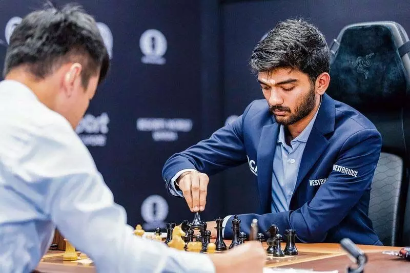 Chess World Championship गुकेश ने काले मोहरों से आसान ड्रा खेला