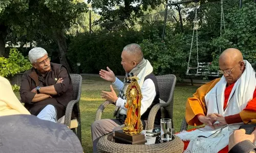 गजेंद्र सिंह शेखावत ने New Delhi में थाईलैंड से आए मेकांग गंगा धम्म यात्रा प्रतिनिधिमंडल से मुलाकात की