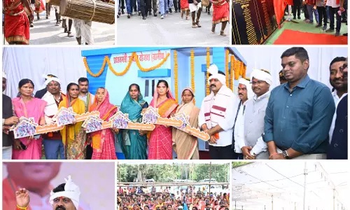 बड़ाजी में आयोजित आवास मेला कार्यक्रम में शामिल हुए गृहमंत्री विजय शर्मा