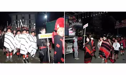 Nagaland : हॉर्नबिल कार्निवल परेड 2024 ने कोहिमा को जीवंत कर दिया Nagaland : हॉर्नबिल कार्निवल परेड 2024 ने कोहिमा को जीवंत कर दिया