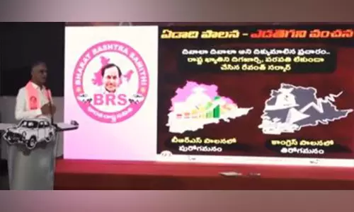 भारत राष्ट्र समिति के MLA हरीश राव ने तेलंगाना में कांग्रेस सरकार की तरह गिरगिट की आलोचना की