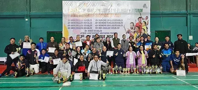 अरुणाचल: रिबे ने 50+ और 55+ पुरुष एकल खिताब जीता अरुणाचल: रिबे ने 50+ और 55+ पुरुष एकल खिताब जीता