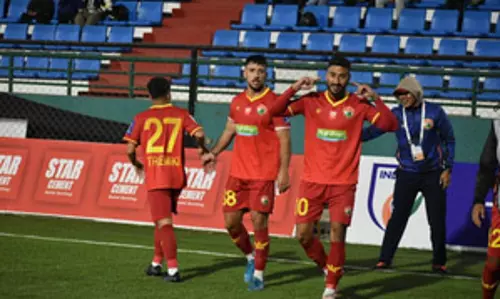 आई-लीग: शिलांग लाजोंग ने राजस्थान यूनाइटेड को 8-0 से हराकर पहली जीत दर्ज की आई-लीग: शिलांग लाजोंग ने राजस्थान यूनाइटेड को 8-0 से हराकर पहली जीत दर्ज की