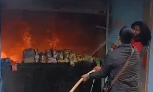 Shahdol:   किराना दुकान में लगी भीषण आग, लाखों  का नुकसान