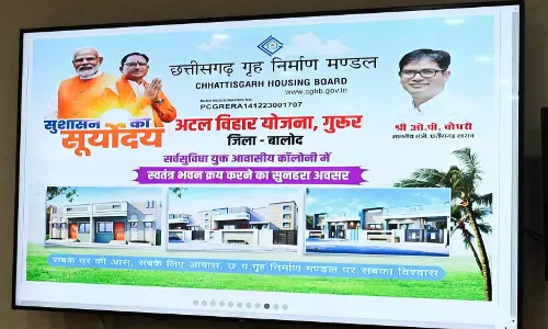 सभी के लिए आवास: CM साय ने छत्तीसगढ़ गृह निर्माण मंडल की 7 आवासीय परियोजनाओं का किया शुभारंभ सभी के लिए आवास: CM साय ने छत्तीसगढ़ गृह निर्माण मंडल की 7 आवासीय परियोजनाओं का किया शुभारंभ