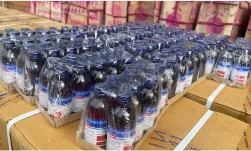 Assam : करीमगंज में कोडीन फॉस्फेट कफ सिरप की 44,000 से अधिक बोतलें जब्त