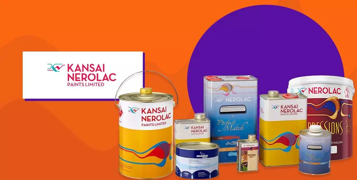 Kansai Nerolac Paints शेयर की कीमत में -4.50% कम