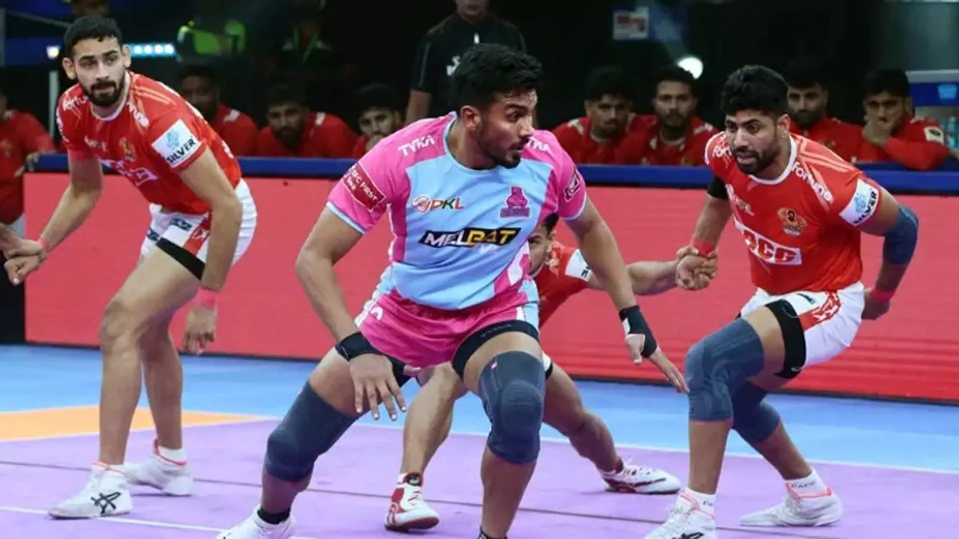 Jaipur Pink Panthers ने गुजरात जायंट्स को हराकर शानदार जीत दर्ज की