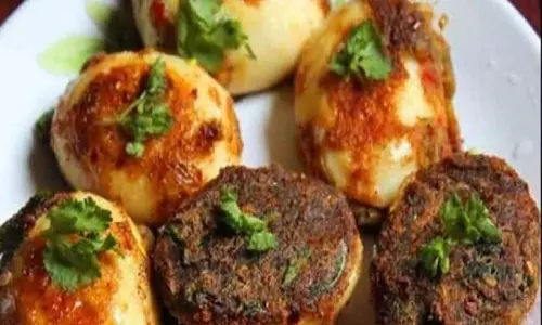 मशरूम भरवां अंडे की रेसिपी