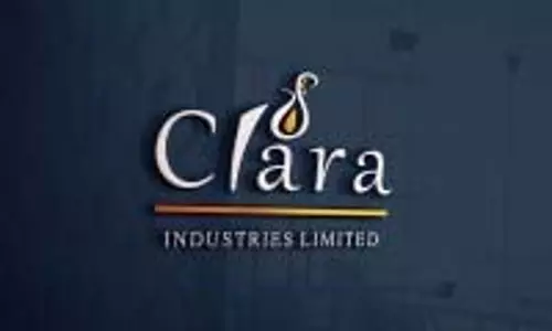 Clara Industries अपने शेयर की कीमत में 4.97% ऊपर Clara Industries अपने शेयर की कीमत में 4.97% ऊपर