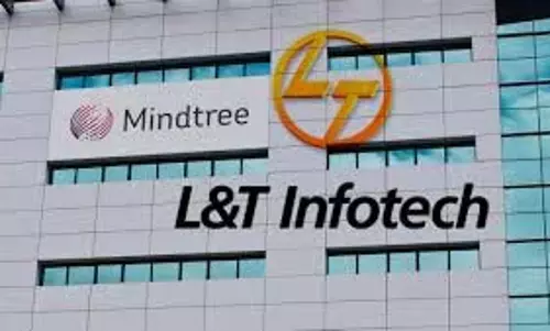 LTI माइंडट्री शेयर की कीमत में 0.41% ऊपर